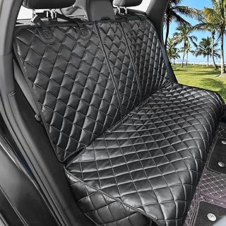 PU Leather Waterproof Nonslip Dog Back Seat Cover — Universal Fit for Cars, SUVs & Trucks