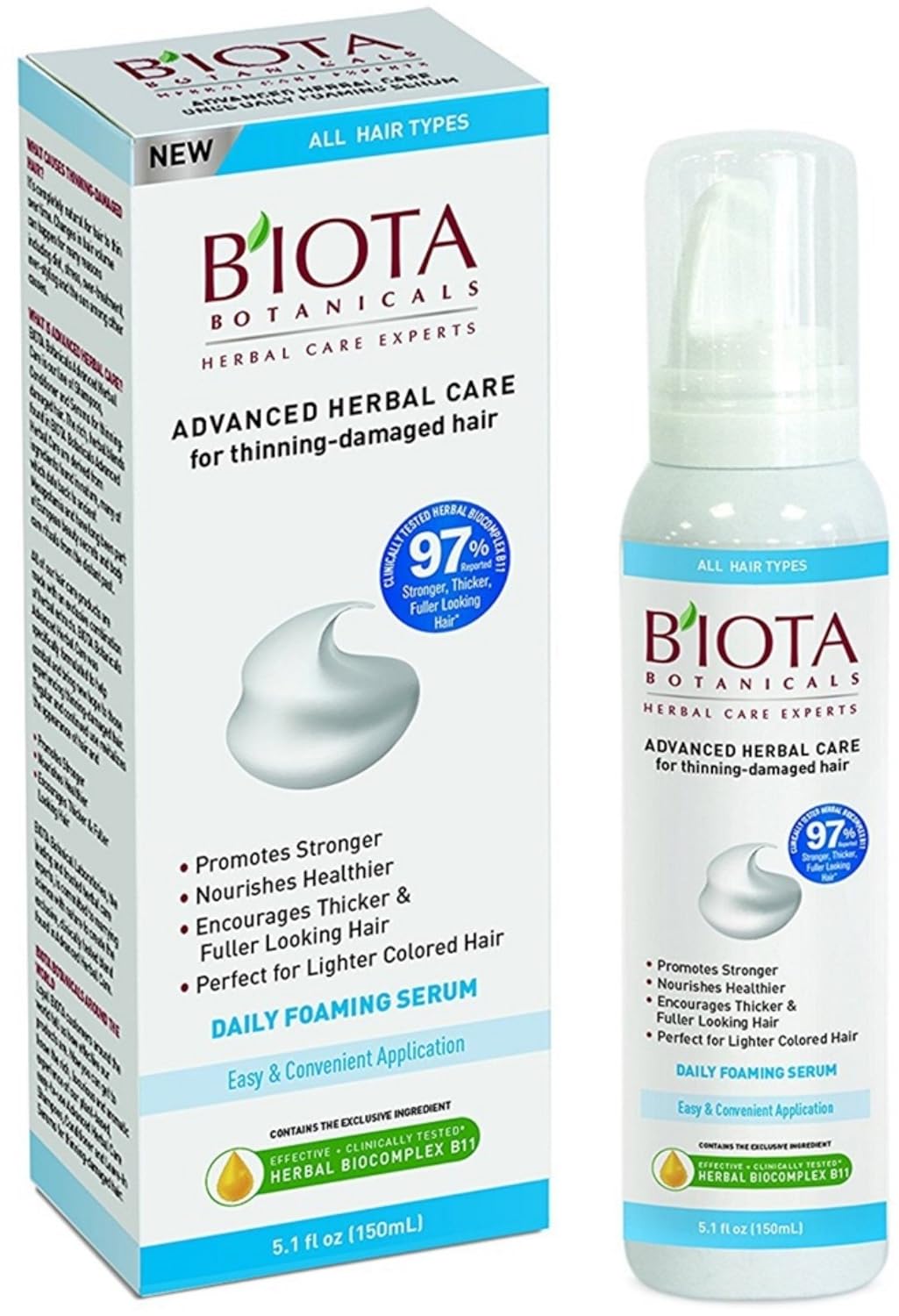 Biota Botanicals Advanced Herbal Care Daily Foaming Serum, 5.1 Fl. Oz