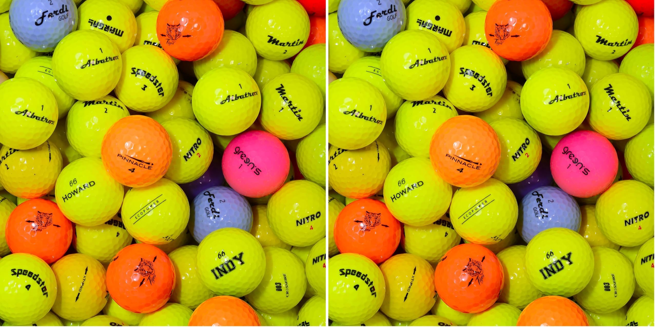 Second Chance 24 Mixed Coloured Golf Balls