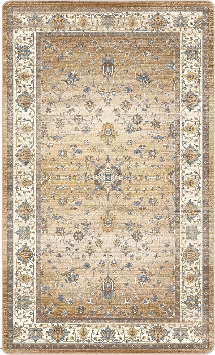 BEIMO 2x5 Area Runner Rugs for Indoor Entryway Entrance Kitchen Bathroom, Machine Washable Print Soft Floor Cover,Stain Resistant Carpet, Long Medium Pile Mat with Non Slip Rubber Backing