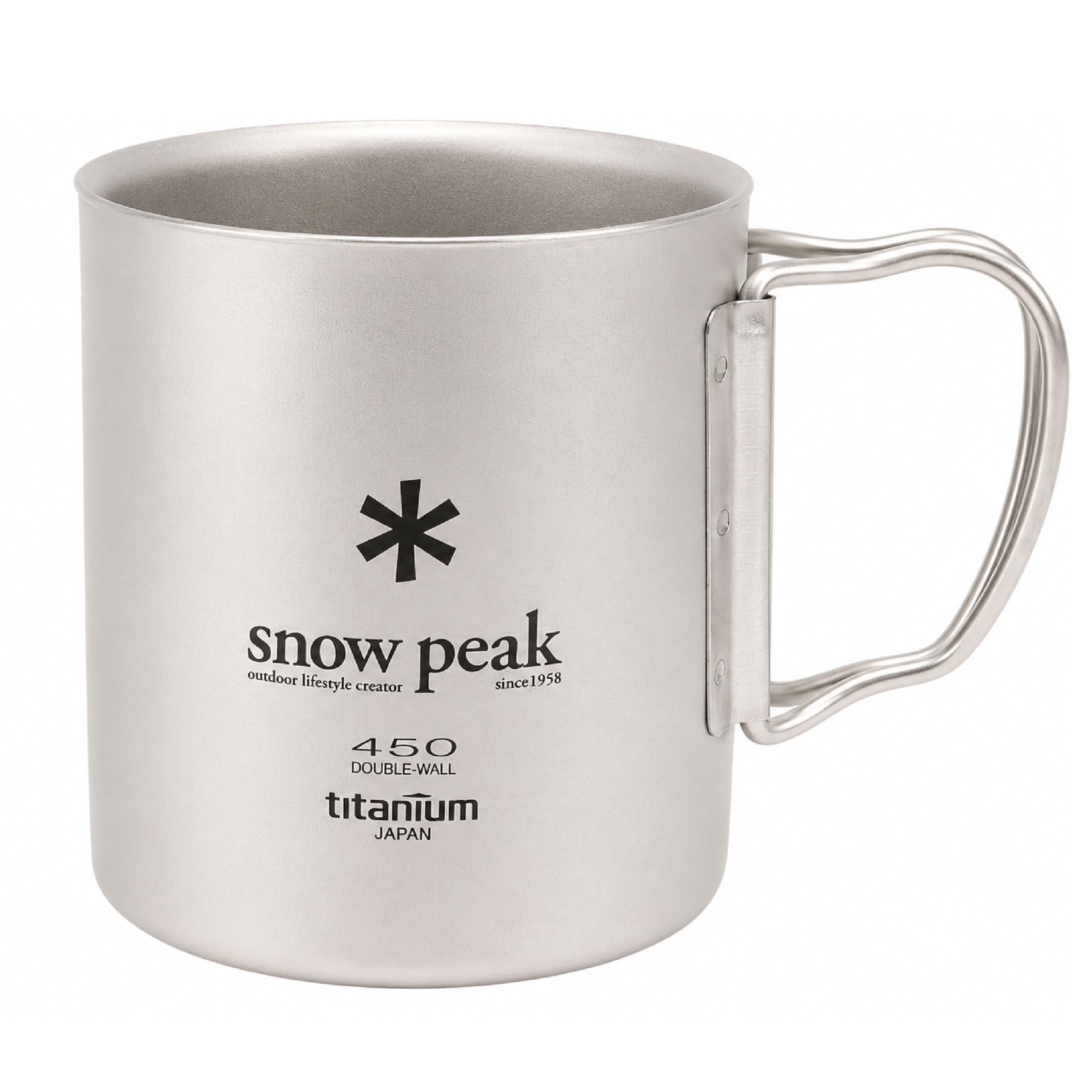 【新品未使用】スノーピーク チタンダブルマグ 450＆300 2個セット Amazon | スノーピーク(snow peak) チタンダブルマグ450ml MG053