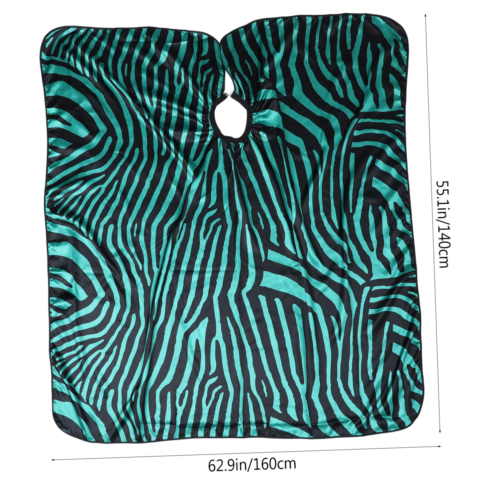 Gatuida Capa de Peluquería y Diseño Transpirable Verde de Satén Profesional Cuello Ajustable para Corte de Cabello en Salón
