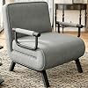 Hawthyhome Folding Sofa Bed, 4-in-1 recliner, sofa bed with bed function, space-saving guest, recliner with adjustable Shower Head with Hose Kitchen Tap Drak Grey, Single bed