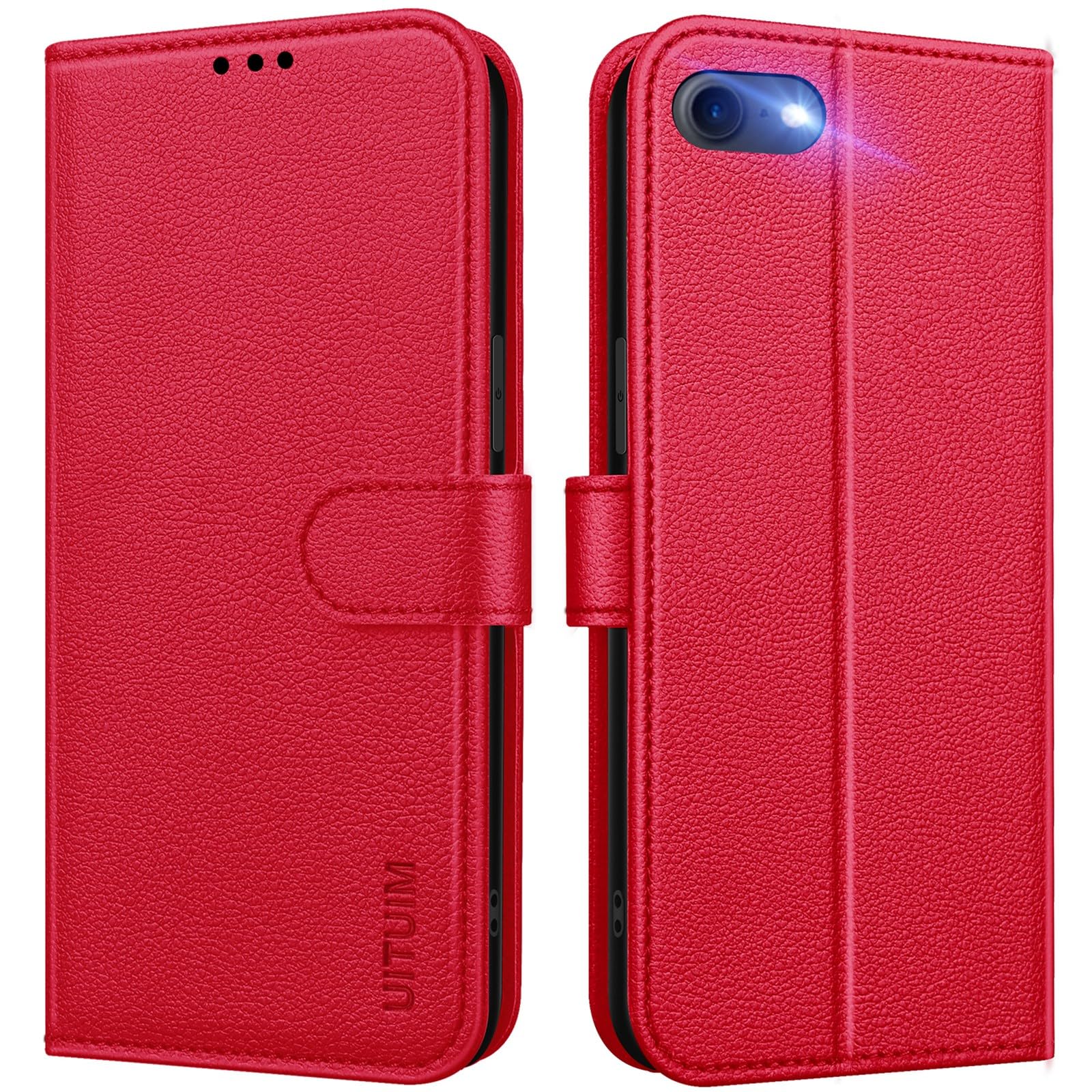 Custodia Portafoglio Con Supporto Magnetico Per IPhone SE 2022/8/7, Motivo Floreale, Con Slot Per Carte E Chiusura Magnetica
