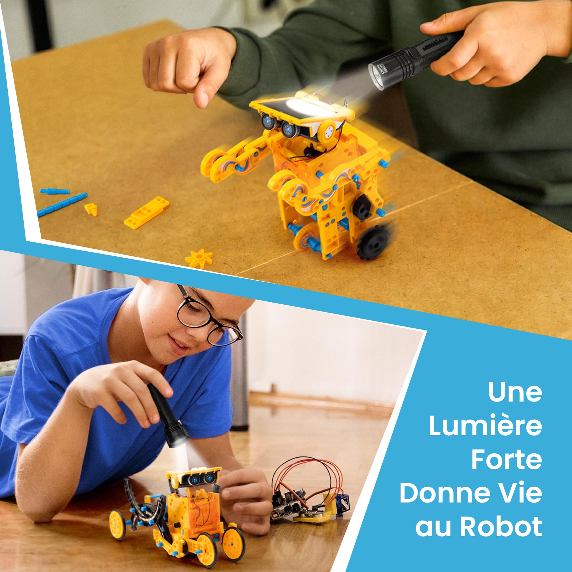 Sillbird 12 in 1 Kit Robot Solare STEM Regalo per Ragazzi da 8 a 12 anni | Giochi di Costruzione di Natale e Compleanno e Giocattoli Scienziati Educativi Set Robotica Solare 190 Pezzi