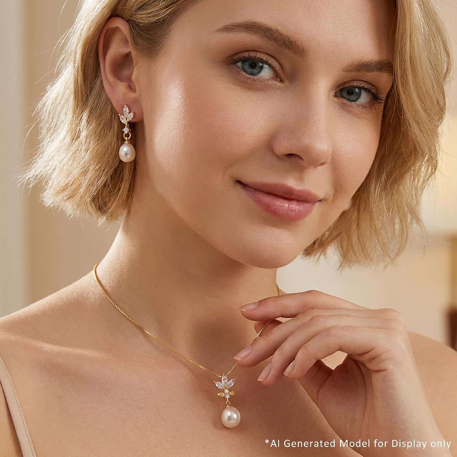 White/Purple/Black Cultured Pearl Necklace and Earrings Set Jewelry