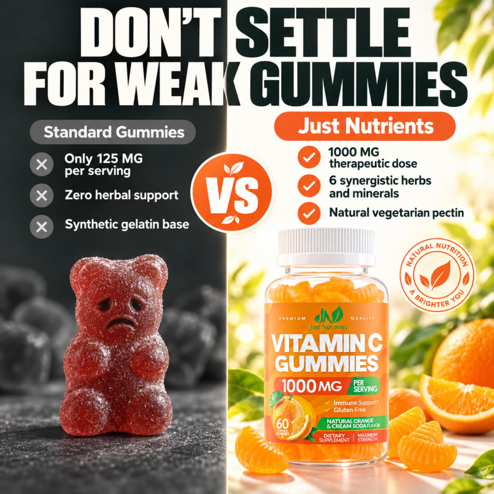 Vitamin C 1000mg Gummies – Chewable Multivitamin for Adults & Kids — Amazon image 4
