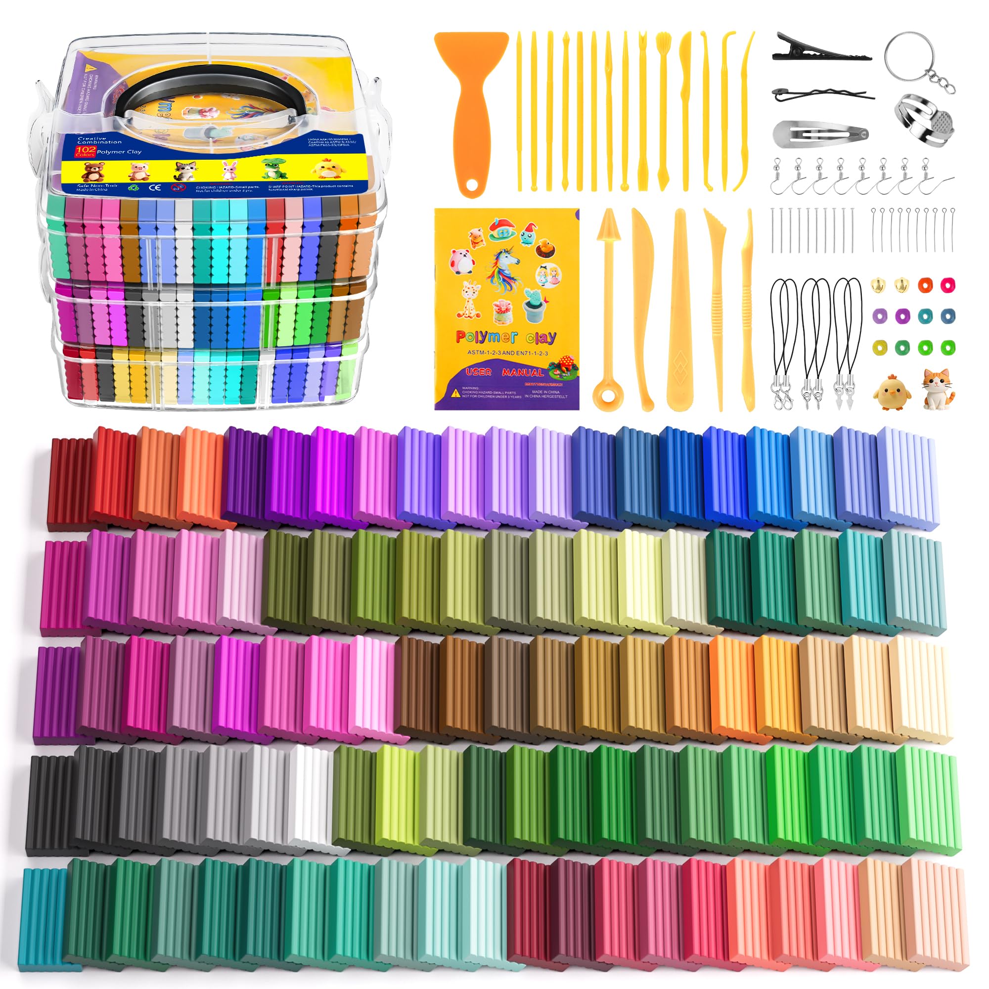 Artpar 82 Color Polymer Clay Kit - Kids Crafting -8