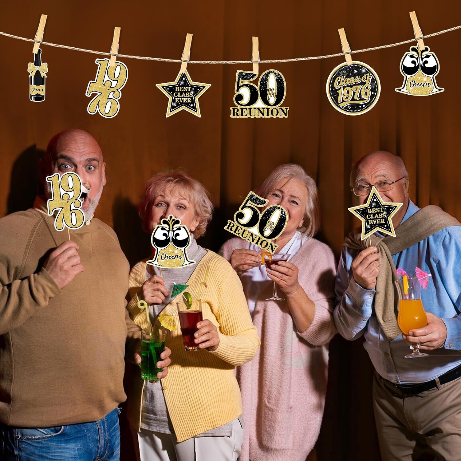 50th Class Reunion Decorations Class of 1976 Table Centerpiece 1976 High School Reunion Party Supplies for Class Reunion Party Classroom