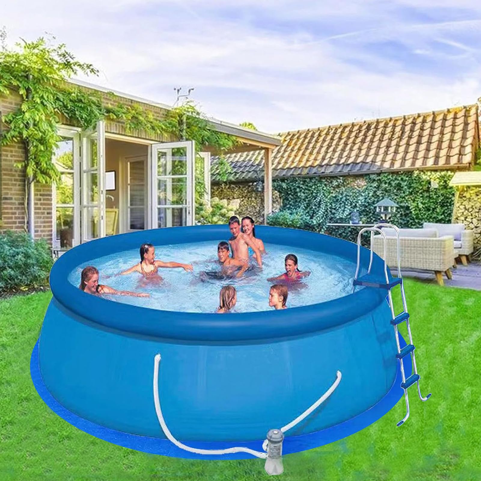 sous-Couche Ronde pour Liner De Piscine Accessoires Anti-Perforation