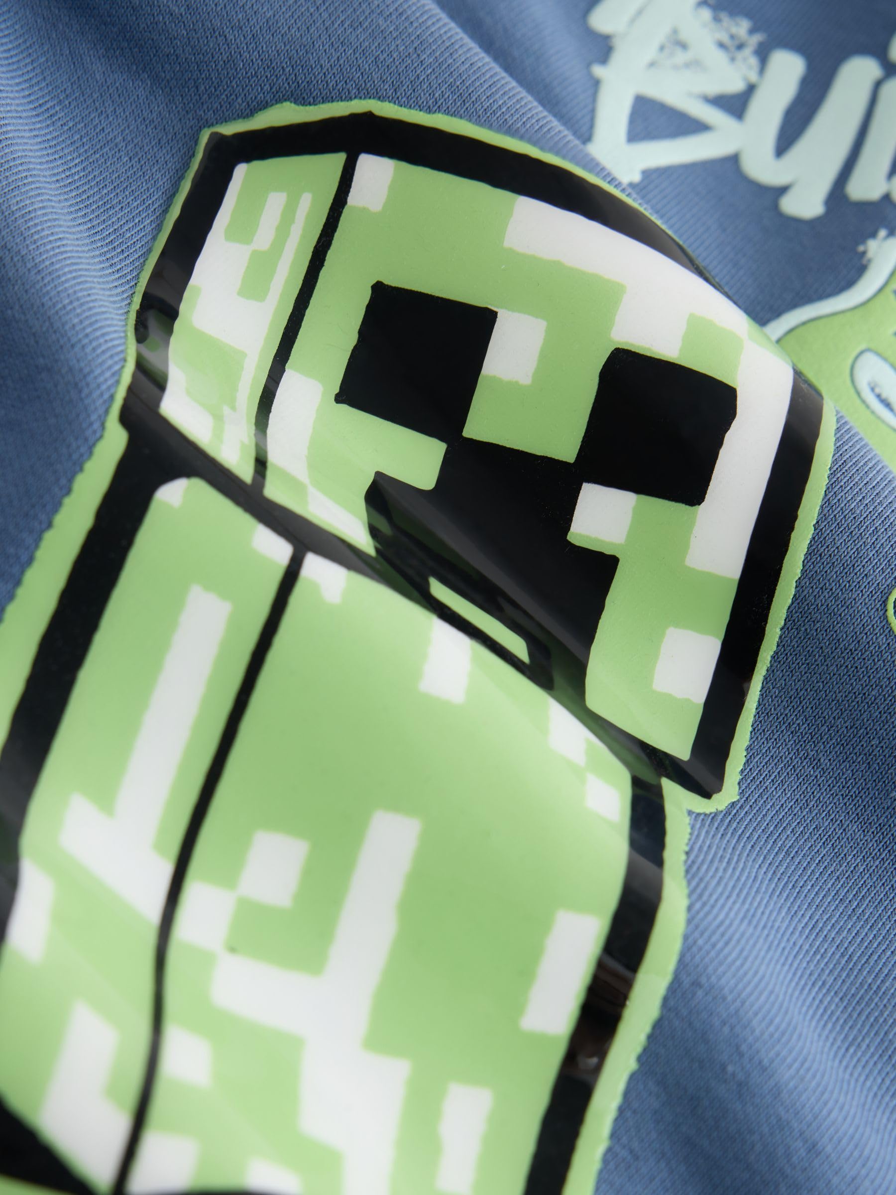 NEXT Ragazzo Felpa con Cappuccio Girocollo Minecraft