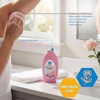 Vista 5 de MED PRIDE Polvo corporal de almidón de maíz sin talco con aroma a rosa, cuidado de la piel que absorbe la humedad para una frescura diaria, fórmula