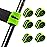 Booms Fishing RS3 Fishing Rod Wrap Pole Straps, Green 9.6 6pcs