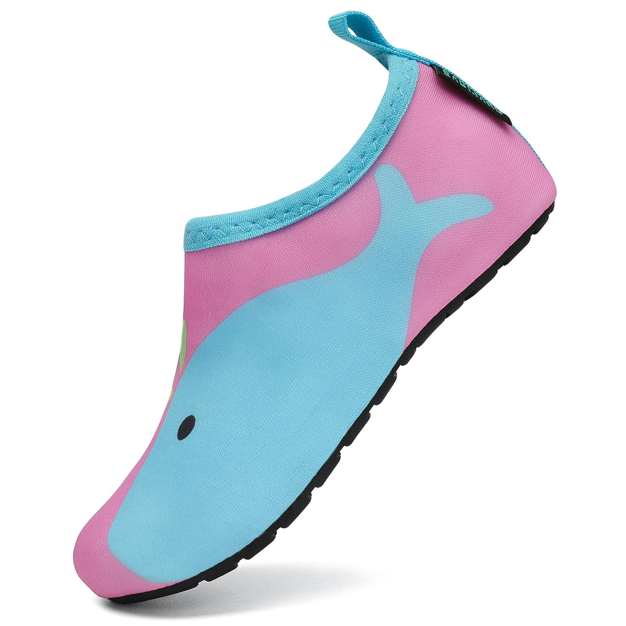 SAGUARO Kids Barefoot Water Shoes Barefoot Breathable Swim Socks Non-Slip Surf Pool Beach Yoga Footwear Size 20-37 EU