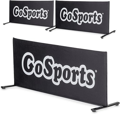 GoSports Pickleball Ball Barrier 3 Pack - Choose Brandable or Pre-Branded - Court Dividers for Pickleball Courts