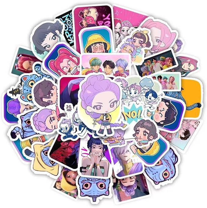 74 Stück Huntrix Aufkleber Set - Wasserdichte Vinyl Sticker Für Laptop & Handy