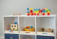 Vista 4 de Bandeja de madera/bandejas de madera Cajas cuadradas con asas - Sin terminar y pequeñas Para materiales Montessori, manualidades para pintar