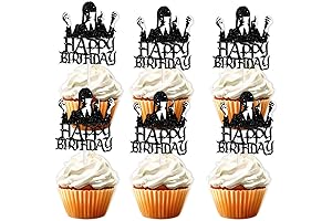 Wednesday Addams Cake Topper Figurines - The perfect touch for Wednesday-themed celebrations