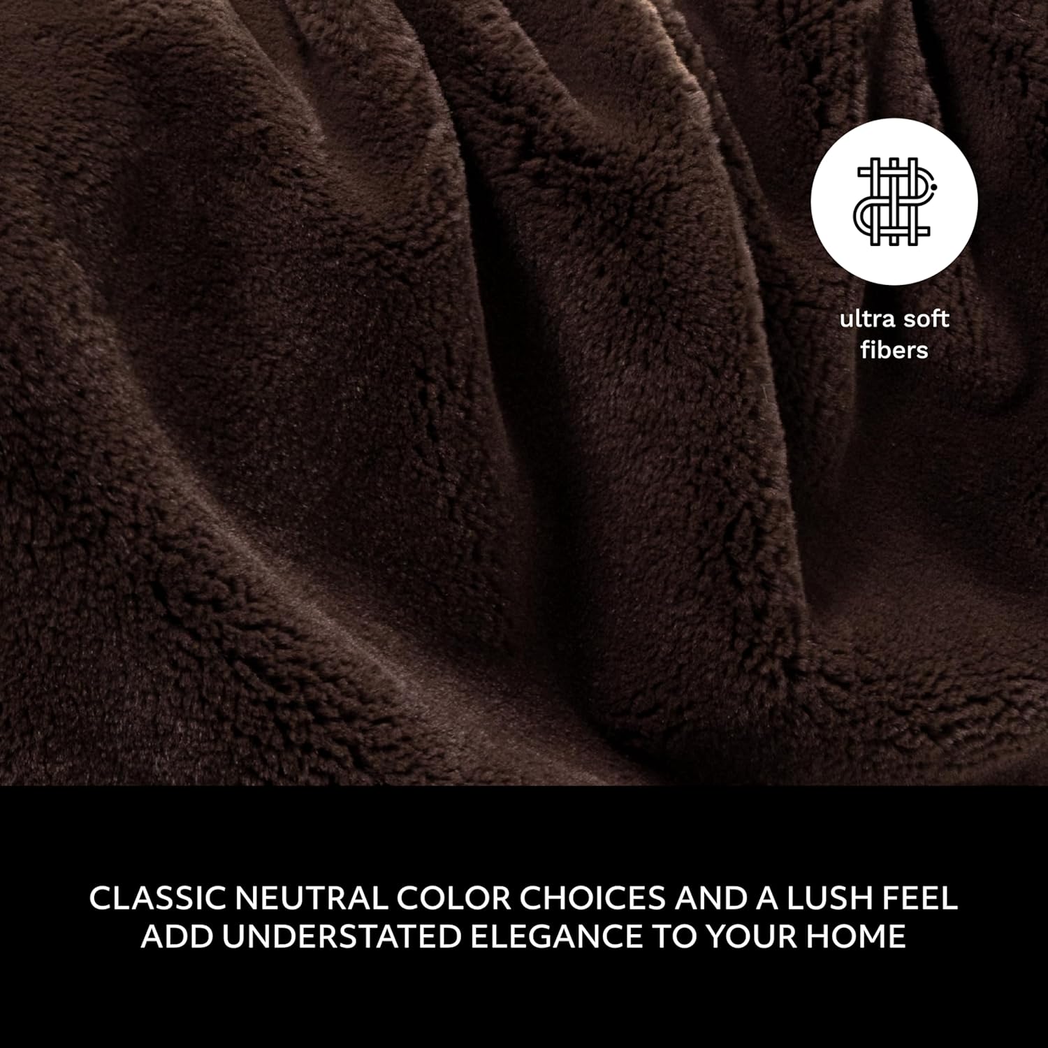 Mon Chateau 60" x 70" Hearthside Faux Fur Throw Blanket, Reversible Soft Blanket for Queen-Size Bed, Couch, or Sofa, Cozy Home Decor and Stylish Living Room Comfort, Winter Cream (Chestnut) - Image 2