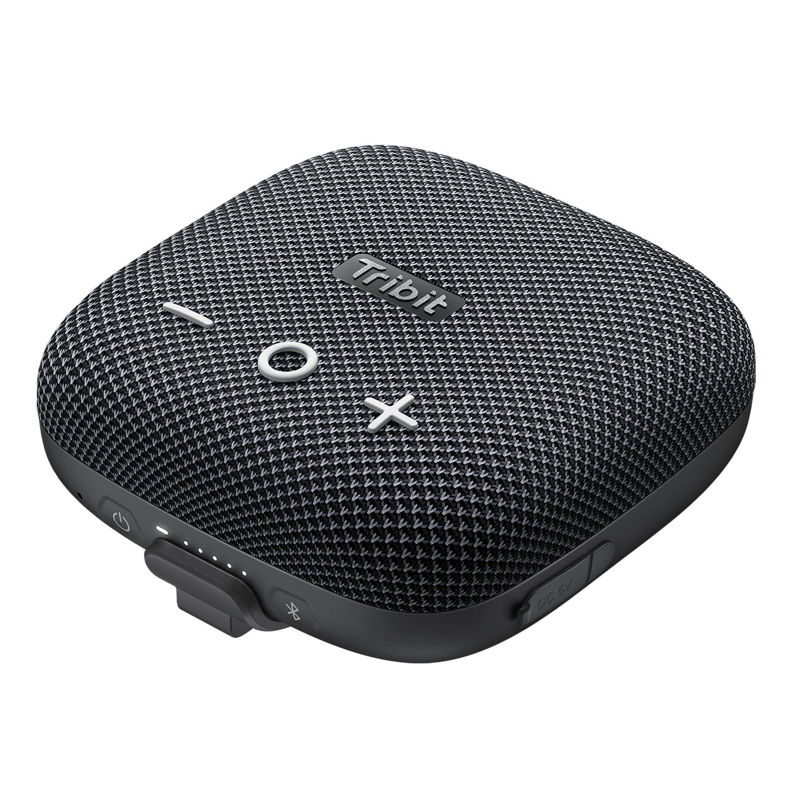 StormBox Micro 2 Portable Bluetooth Speaker: 90dB Loud Sound Deep Bass IP67 Waterproof Built-in Strap BT 5.3 Small Speaker, 12H Playtime for Outdoor/Camping/Biking, 120ft Bluetooth Range(Black)
