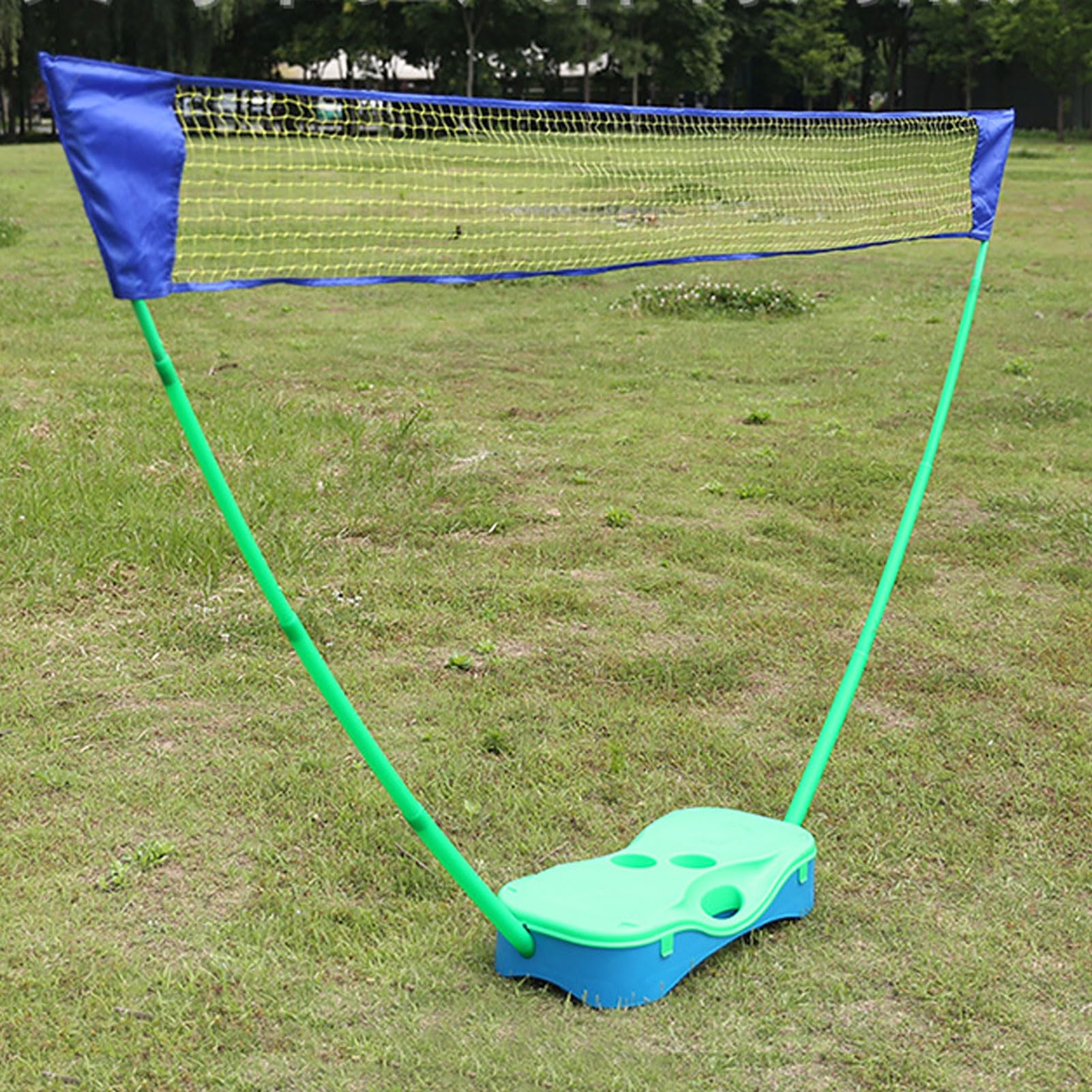 Jiawu Rete da Badminton, 9,8 Piedi Facile Installazione Istantanea, Rete Sportiva da Tennis Portatile con Custodia per il Trasporto per Divertimento in Giardino