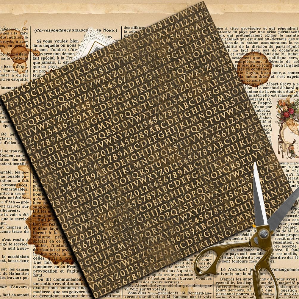 Scrapbook-Papier, 6 x 6 Zoll, 36 Blatt Musterpapier-Packung, 135 g/m² einseitig bedruckter Karton, dekoratives Bastelpapier(45677)