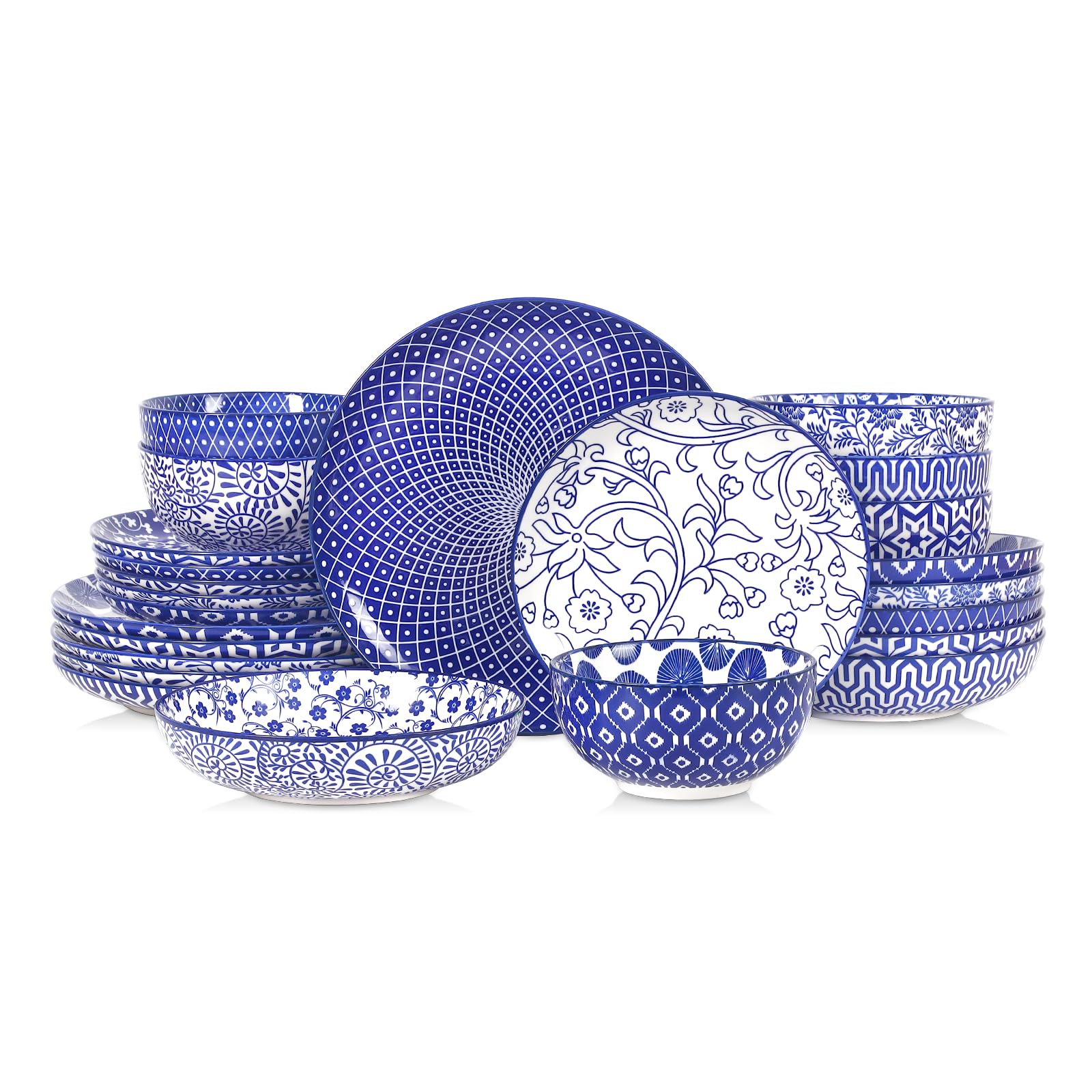 Selamica Ceramic Plates and Bowls Sets