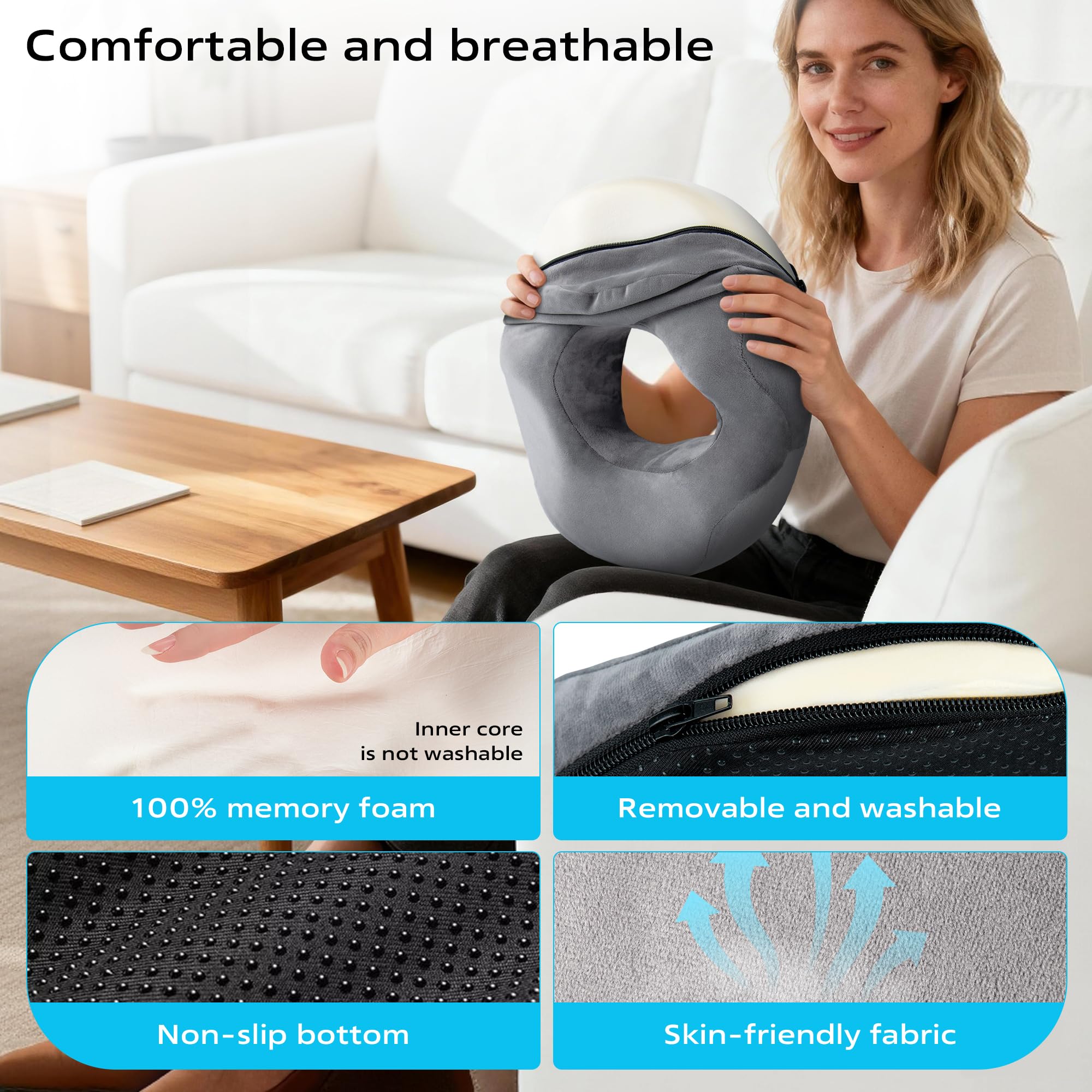 Dos Ergonomique Confort Coussin Orthopédique Confortable En Mousse Pour