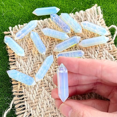 Miniatura 2 de ZHIYUXI Piedras de ópalita, cristales y piedras de opalita, regalos de opalita, cristales curativos, piedras curativas, varita de cristal mágico,