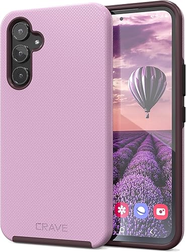 Crave Doble Guardia Para Samsung Galaxy A54 Caso, Protección A Prueba De Golpes Funda De Doble Capa Para Samsung Galaxy A54 - Lila