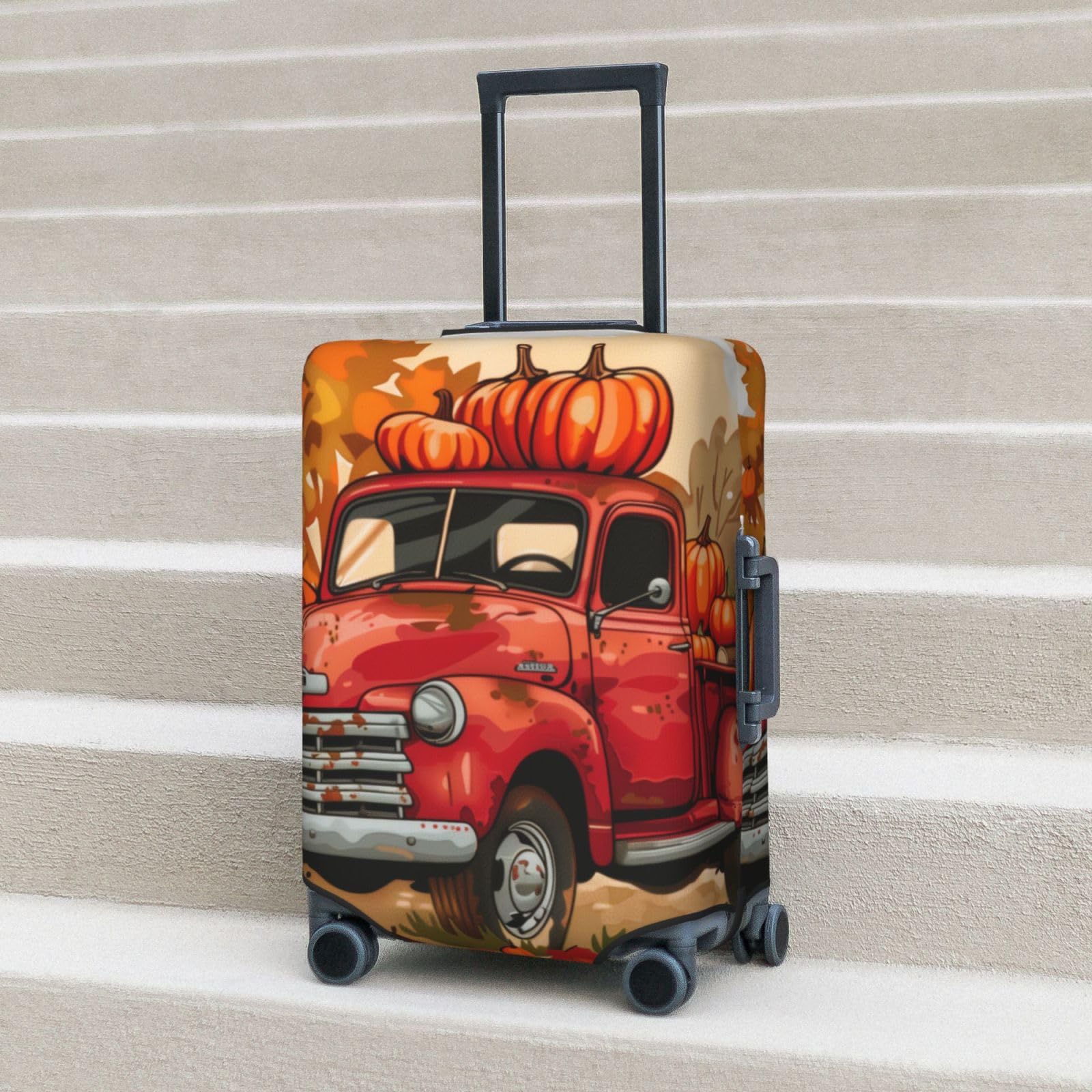 Fundas para Maletas, Funda for Maleta antiarañazos, Compatible con Equipaje de 27 a 30 Pulgadas(Red Truck,XL)