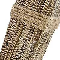 Vista 8 de Portavelas de madera para velas de pilar – Portavelas rústico de Navidad para chimenea, mesa, mesa de boda, mantel de mesa de Navidad de madera