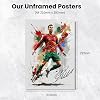 Cristiano Ronaldo Art Style Signed Poster Print | Portugal Football Art Gift | CR7 Soccer Memorabilia Merchandise | Limited Edition Autograph Wall Art Home Decor (A4 Unframed)