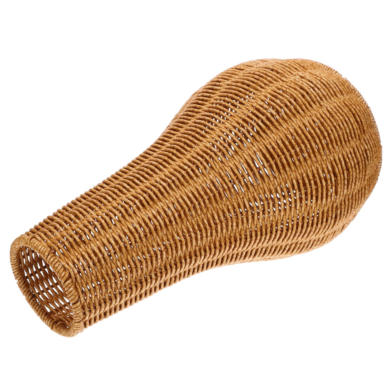 Vase tissé en plastique marron pour fleur séchée et déco salon bohème