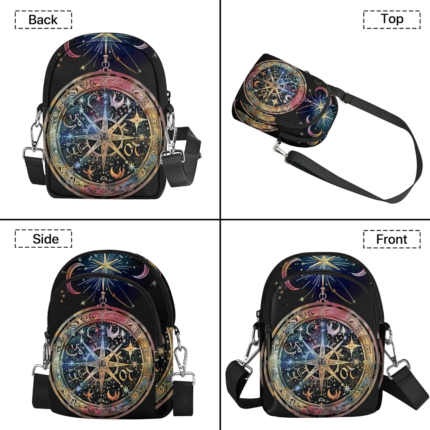 Yrebyou Small Crossbody Bags for Women Casual Cell Phone Purse Waterproof Over Shoulder Handbag with Card Slots - Image 6