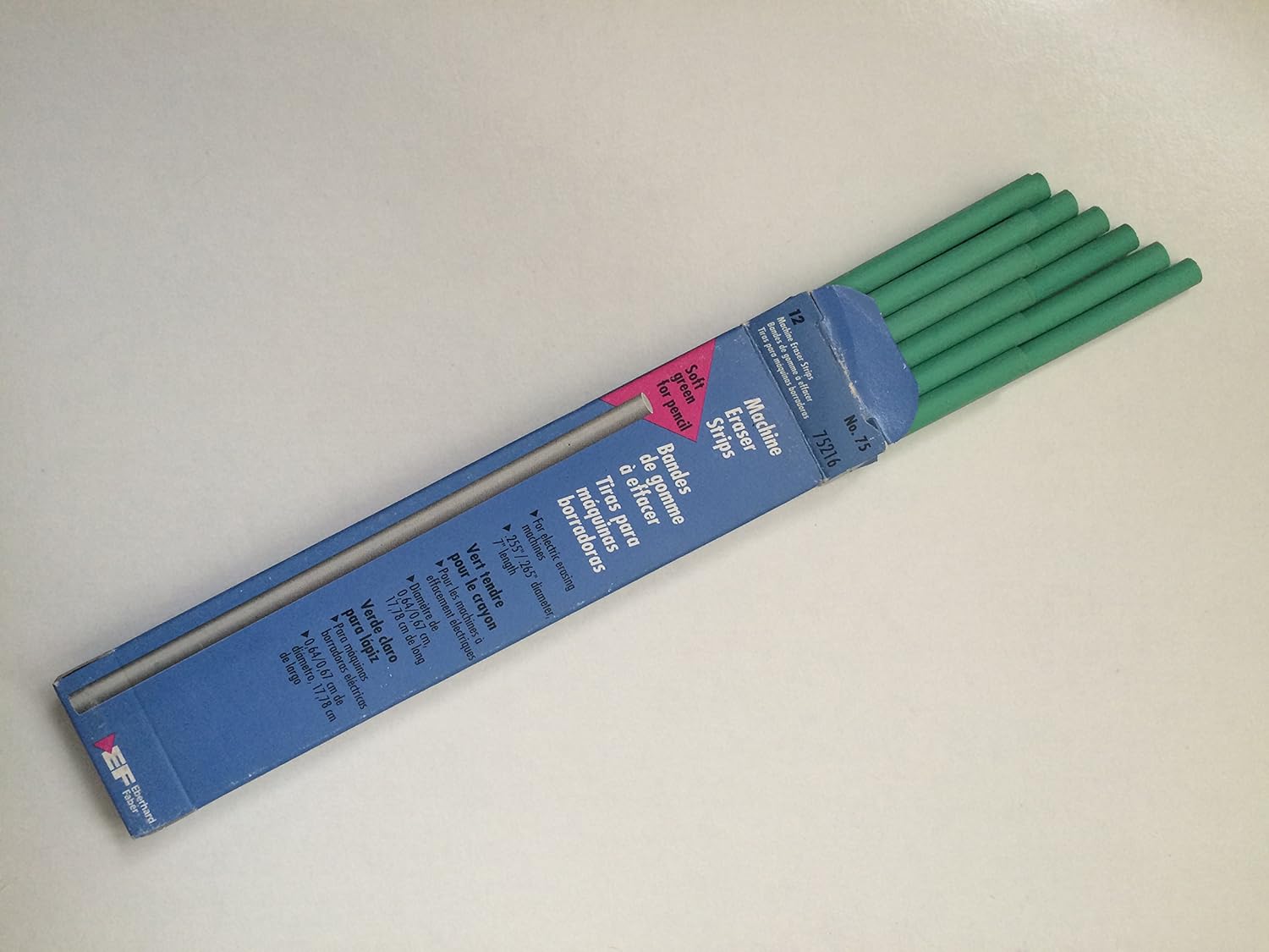 Machine Eraser Strips No.75 (75216) "soft green for pencil