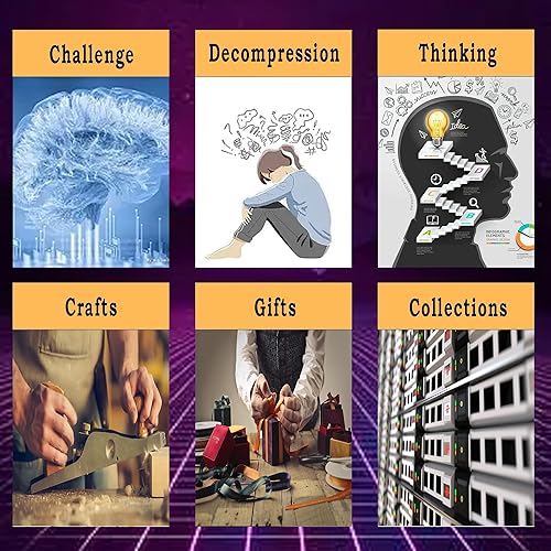 Miniatura 7 de PSDVAYI Kit de rompecabezas de metal para cerebro 3D, mágico vintage, desbloqueo, rompecabezas entrelazado, prueba de lógica, desenredo, juguete