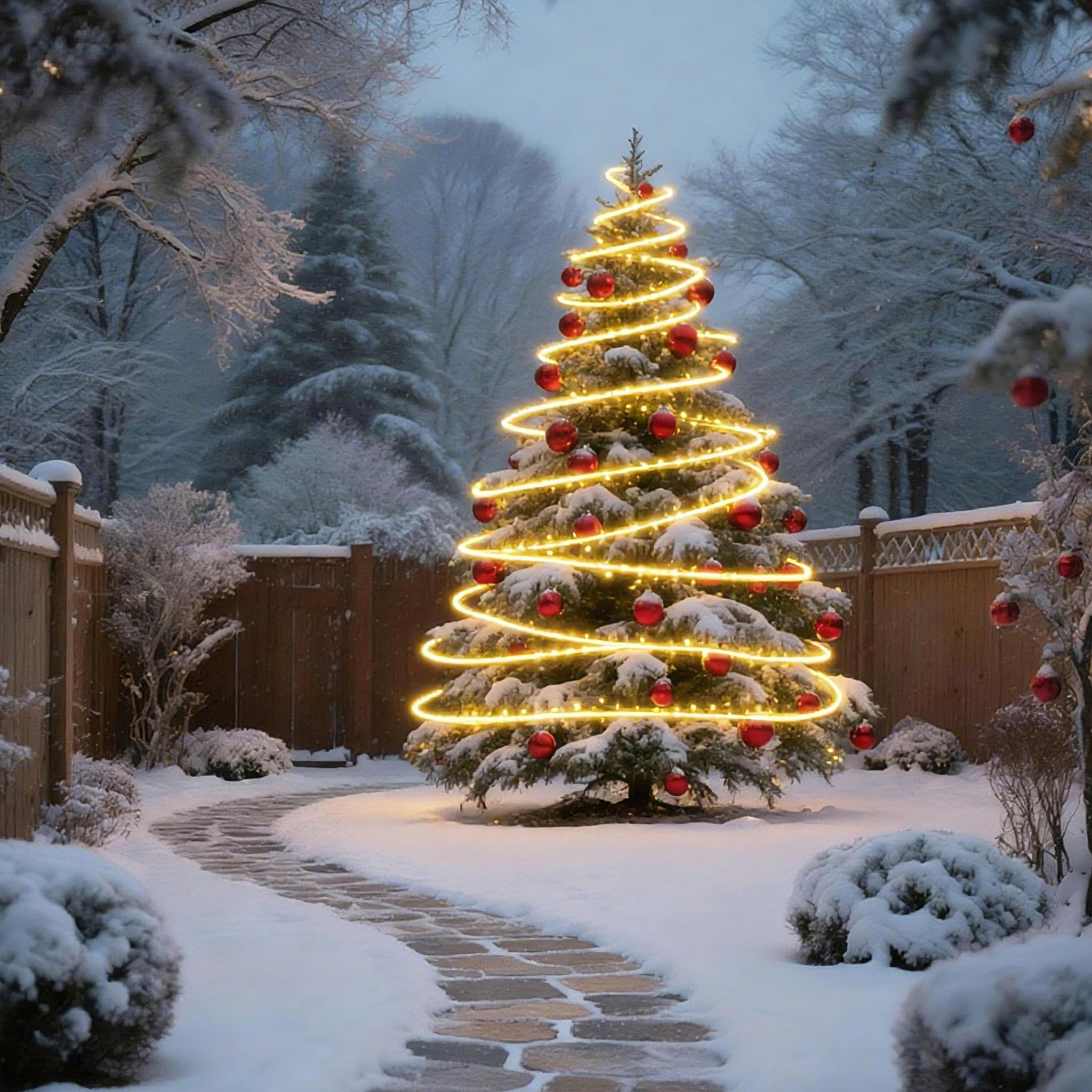 YRHome 20 m, 200 LED, tubo luminoso con spina, tubo esterno con timer, 8 modalità e dimmerabile, IP44, impermeabile, luce decorativa bianca calda, per interni, feste, Natale, giardino, terrazza