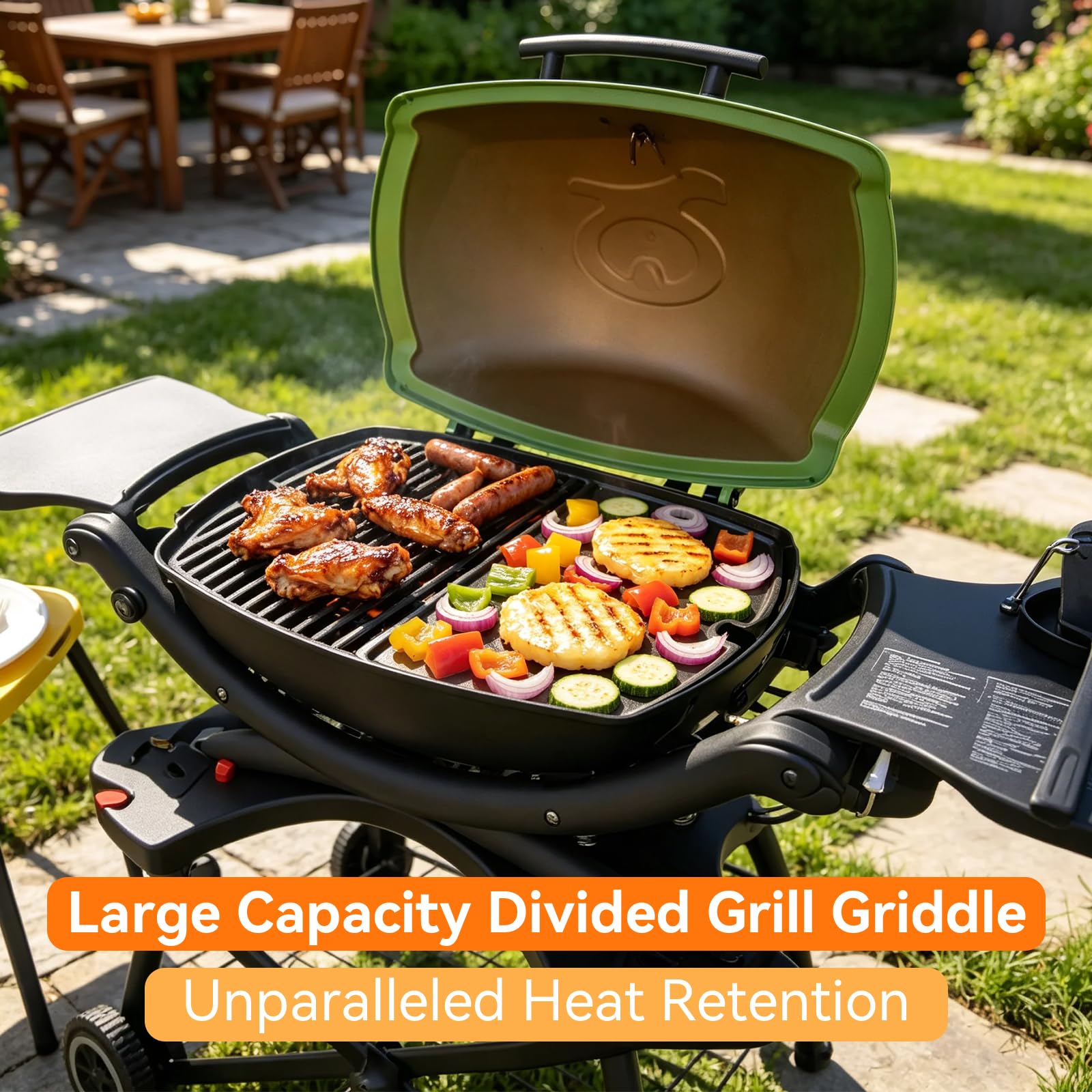 6558 Piastra in ghisa per barbecue Weber Q1000 Q1200 Q1400 Q100 Q120 Q140 serie accessori per barbecue a gas, 32 x 22 cm, piastra per barbecue a gas Weber