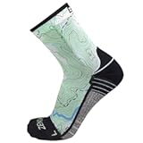 Limited Edition Running Socks - Fun and Crazy Mini Crew Compression Socks&comma; Moisture Wicking and Anti Blister