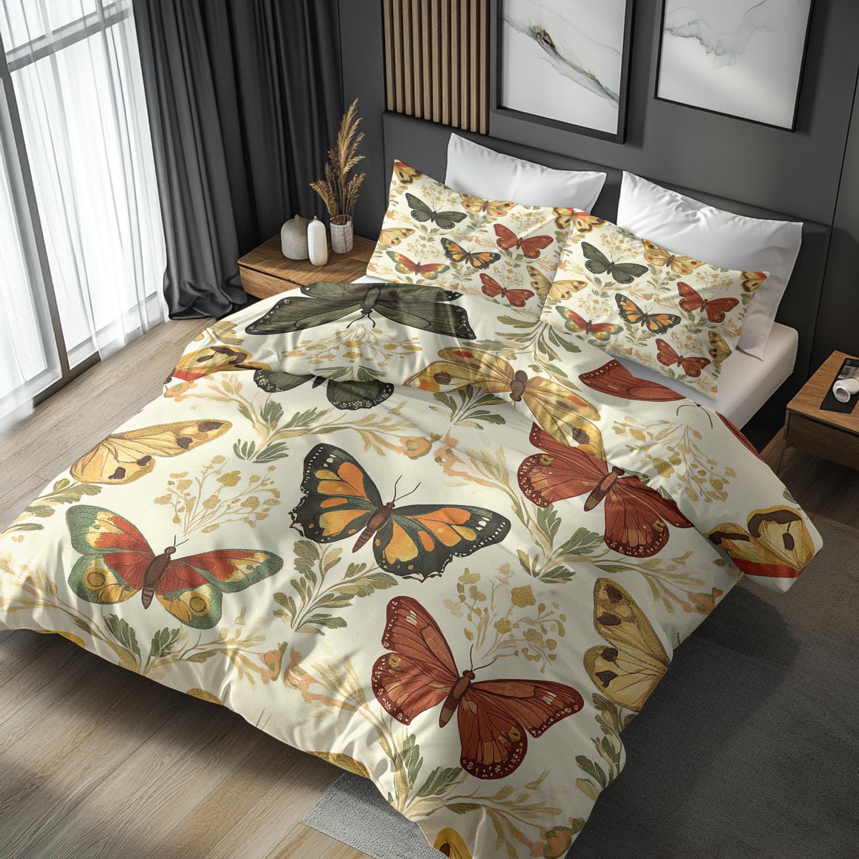 NOGAWA Butterfly Super King Duvet Cover Sets, Decor, 260 x 220