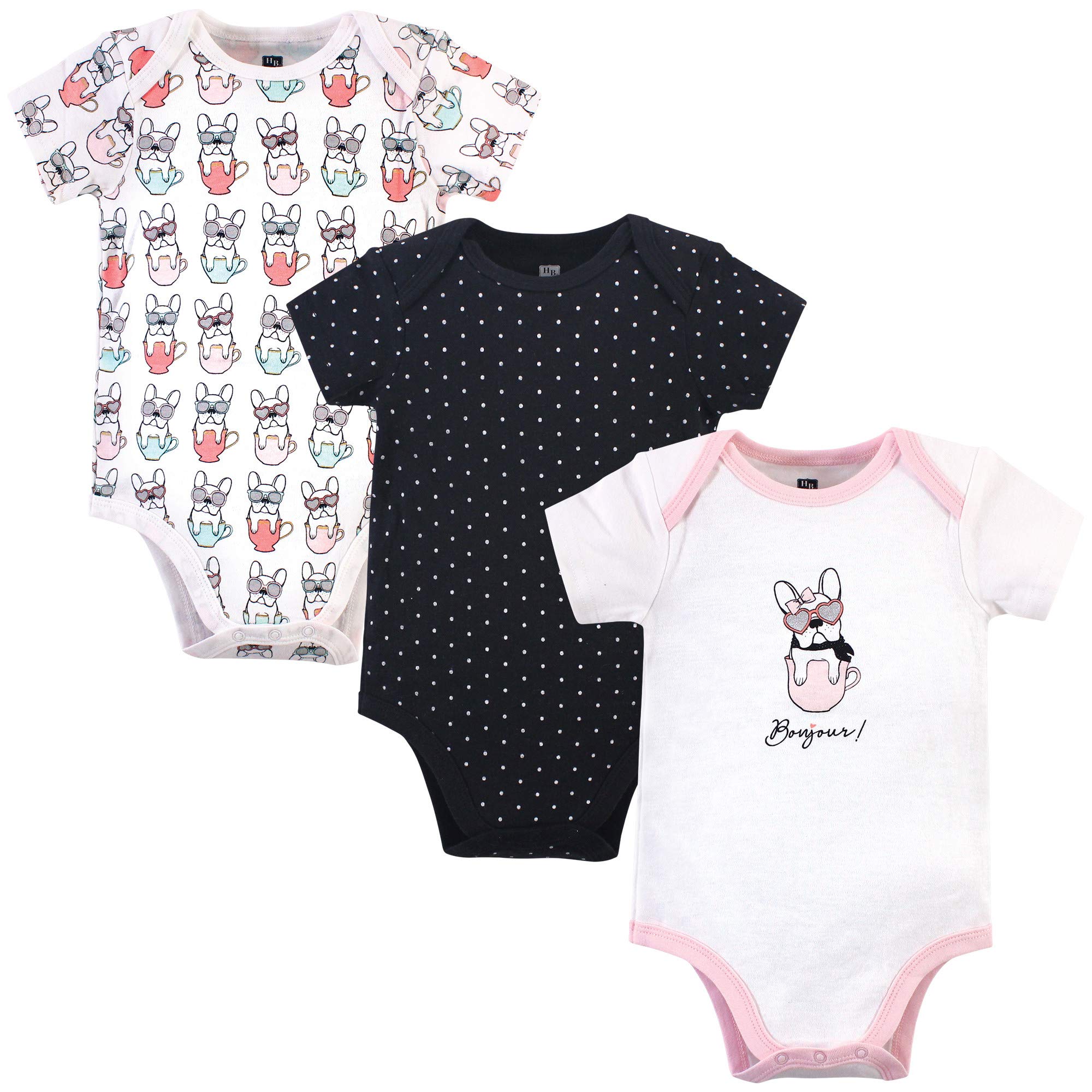 Hudson baby Cotton Bodysuits Set Maglietta per Neonati e Bambini Bimbo