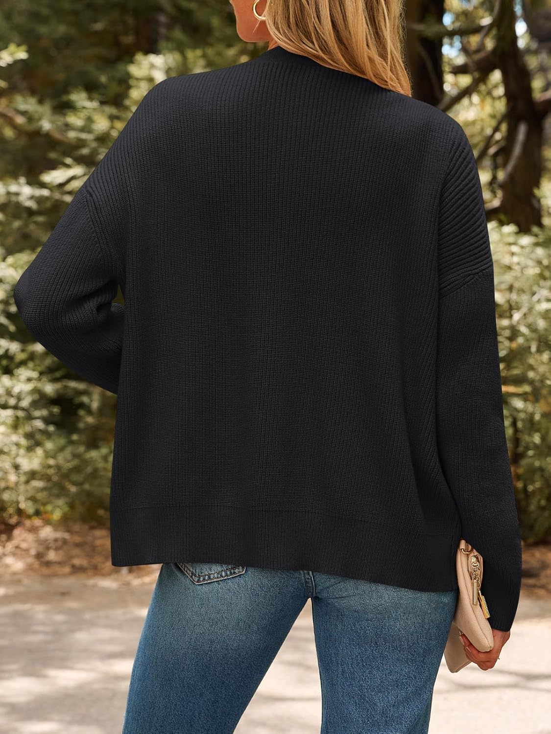 LILLUSORY Cardigan Sweaters for Women 2025 Fall Fashion Oversized Lightweight Sweater Knit Work Casual Outfits Clothes - Image 4