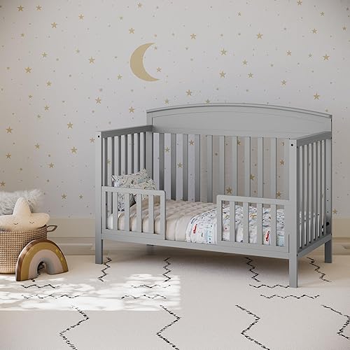 Miniatura 3 de Graco Benton - Cuna convertible 5 en 1 (Gris Guijarro) – Certificado GREENGUARD Gold, se convierte de cuna de bebé a cama infantil, diván y cama de