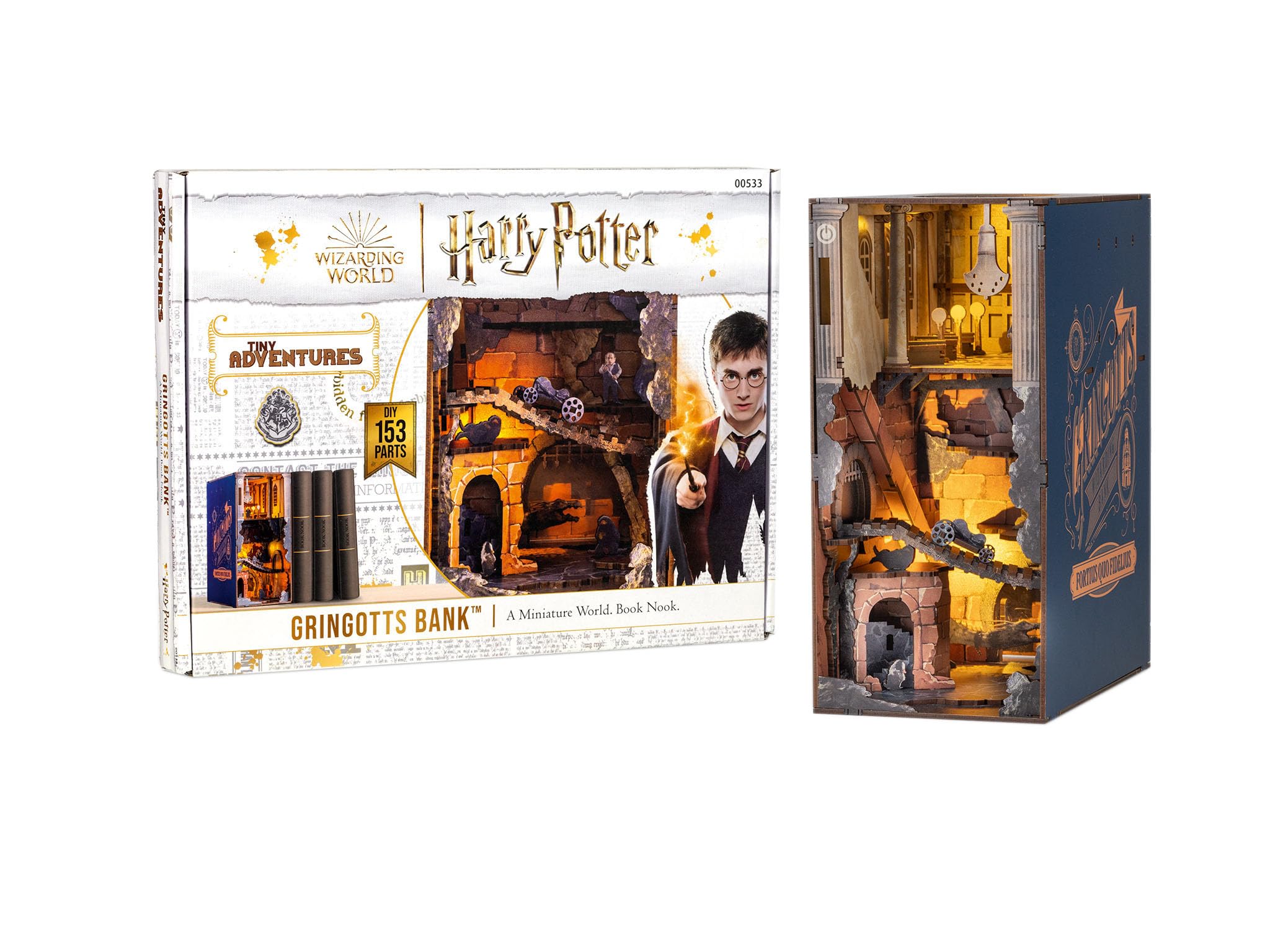 Revell Tiny Adventures, Banco Gringotts Harry Potter, mágico Mundo en Miniatura del Banco Gringott, sujetalibros Hecho a Mano, coleccionistas y Fans de Harry Potter