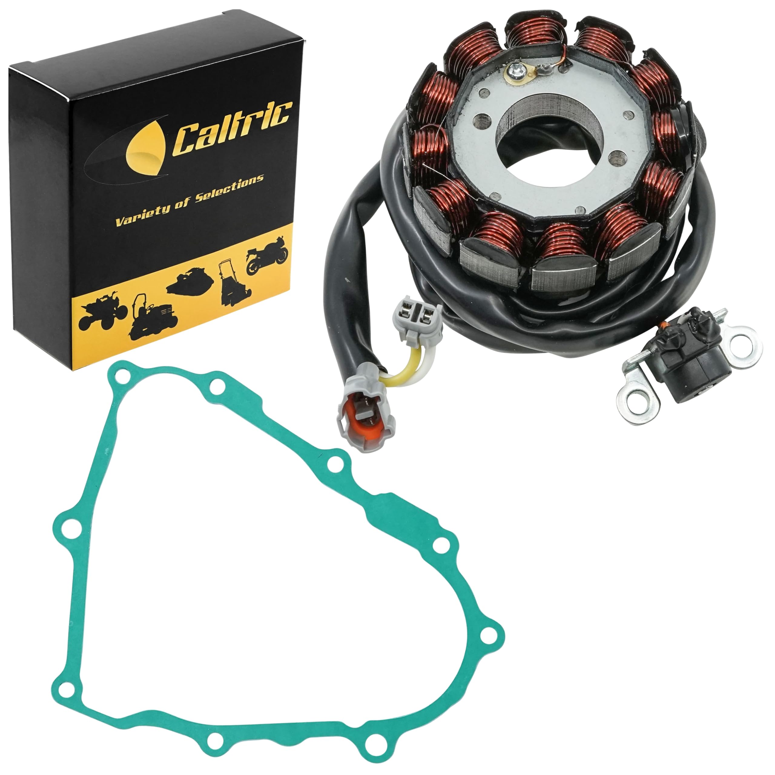 Caltric Stator and Gasket Compatible With Yamaha Yfz450 Yfz-450 Yfz 450 2004-2009 2012-2013
