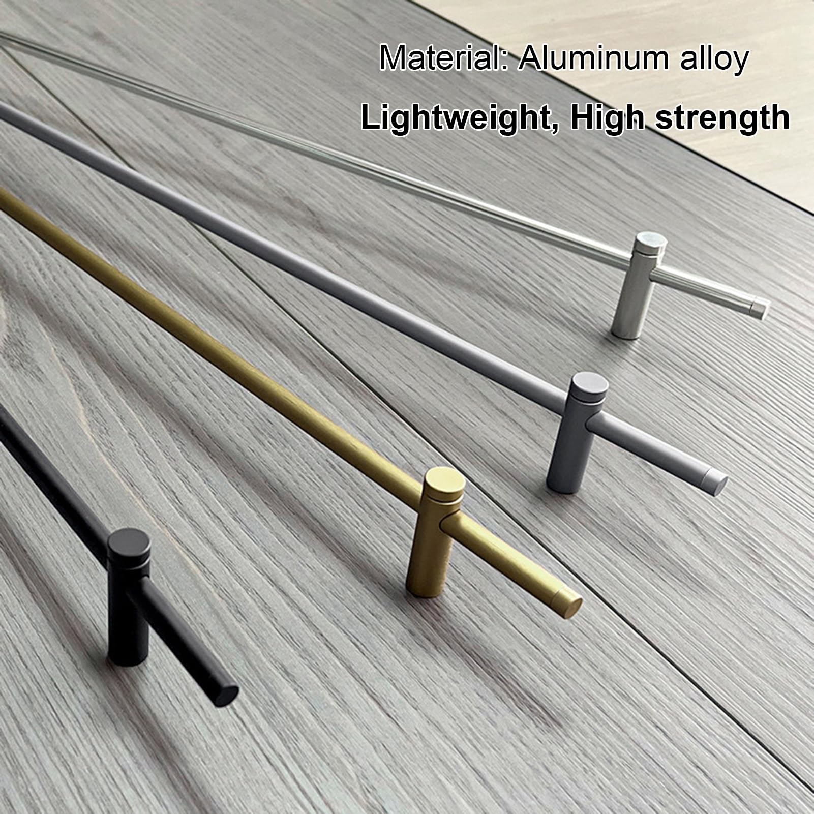 Metall-Regalgeländer, 4er-Pack, 35,5 cm hohes Aluminium-Geländer in Gold/Silber, dekorative Stange für Schuhregal, Bücherregal, Küchenschränke und Kleiderschränke, verhindert das Herunterfal