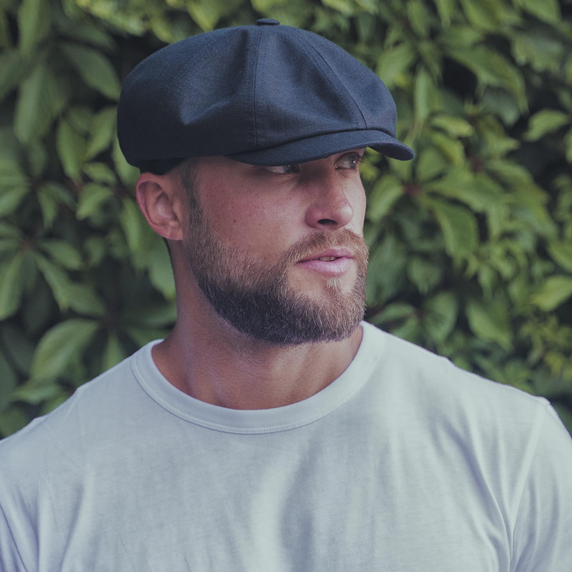 Sterkowski Modell Rowdy | 100% Leinen Schiebermütze für Herren und Frauen | Leicht und Luftig Sommer Flat Cap