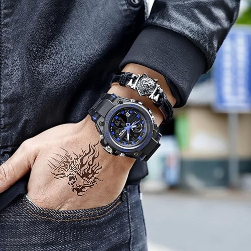 Miniatura 4 de Reloj militar para hombre, reloj electrónico para deportes al aire libre, reloj táctico del ejército, cronómetro LED, impermeable, relojes