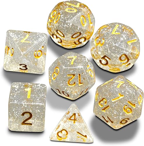 Miniatura 8 de LaoChoes 7 dados, dados de juego DND Dungeons and Dragons, MTG Magic The Gathering, dados de juegos de mesa y juegos de rol (rosa)